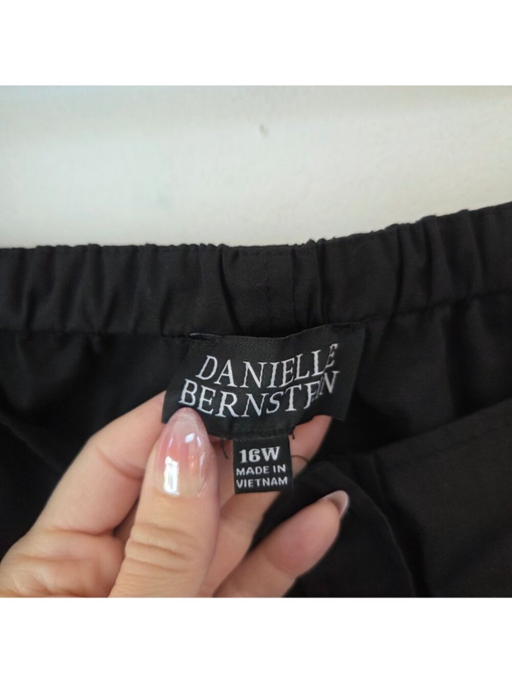 NWT Danielle Bernstein Black Puff Sleeve Shirt Dress Women's 16W - Picture 6 of 8